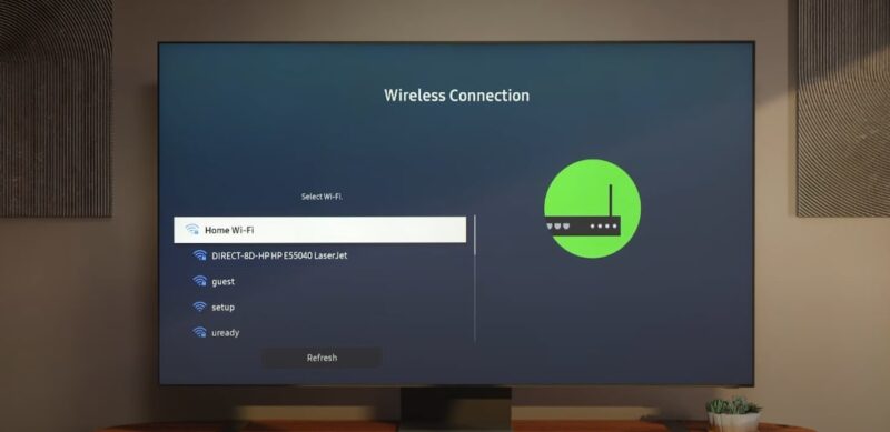 Connect TV to Wi-Fi