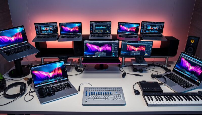 music production laptops comparison